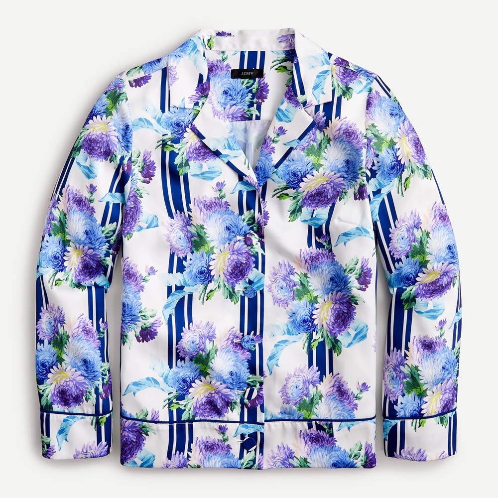 Matching J. crew “silk like” set in vintage floral